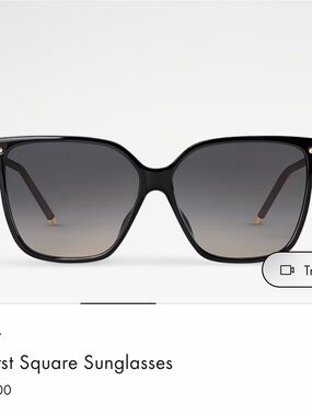 Louis Vuitton Black Gradient Square Sunglasses